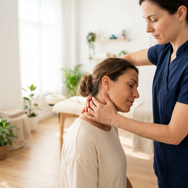Osteopathische Halswirbelbehandlung